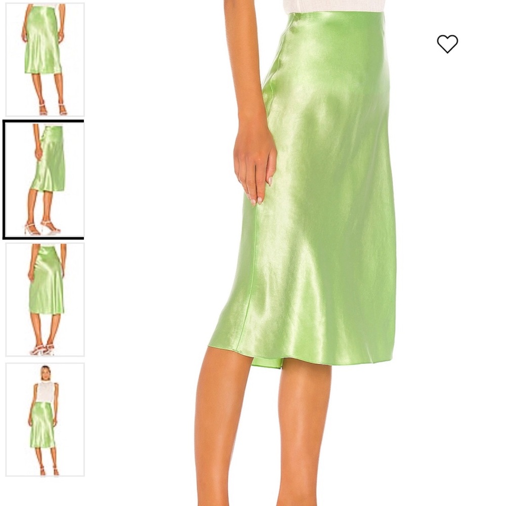Vince Green Slip Skirt